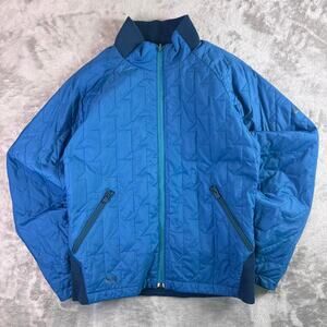 Helly Hansen Reversible Quilted Bomber Jacket Wmn’s M Blue Lightweight Insulated